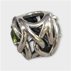 Authentic Pandora Spring Green Eternity Circle Charm - August